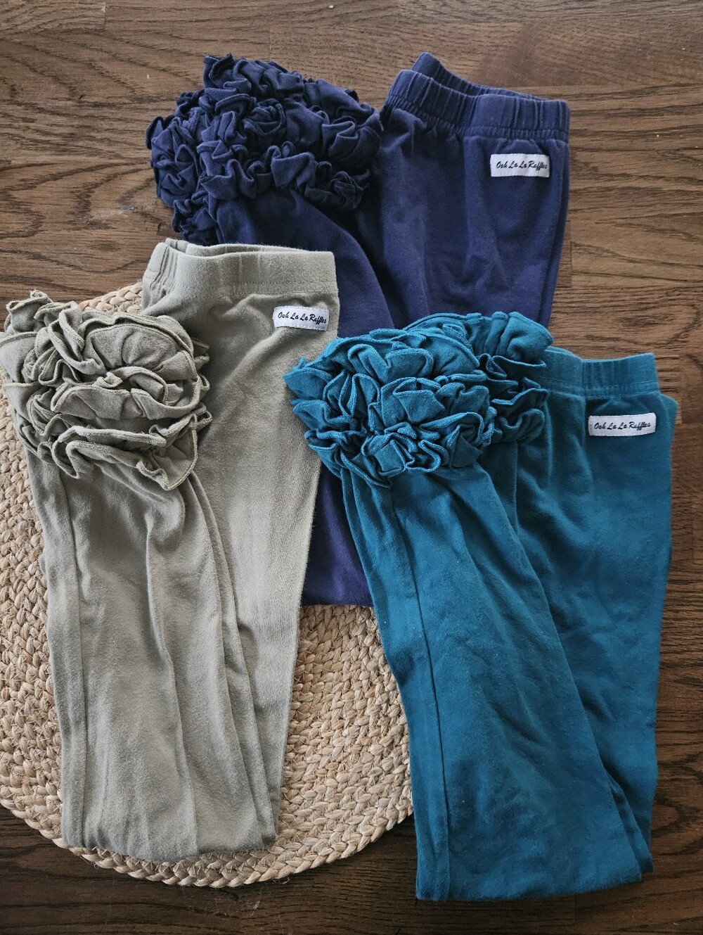 Ooh La La Ruffles Girls Size 10 Ruffle Leggings Bundle | 3 Pairs